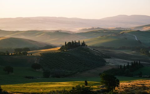 Tuscan landscape by Alex Bartok